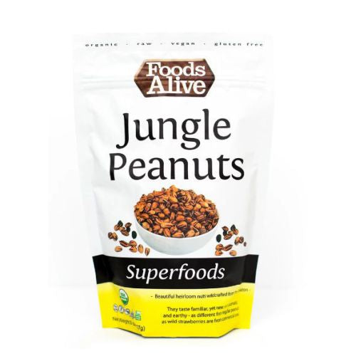Foods Alive, Organic Wild Jungle Peanuts, 8 Oz