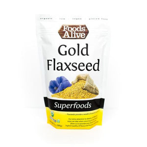 Foods Alive, Organic Golden Flax Seeds, 14 Oz