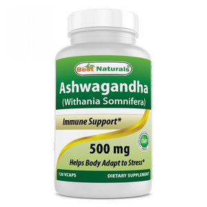 Best Naturals, Ashwagandha, 500 mg, 120 Caps