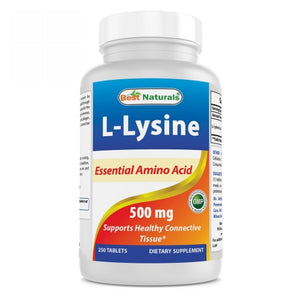 Best Naturals, L-Lysine, 500 mg, 250 Tabs