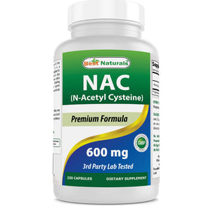 Best Naturals, NAC, 600 mg, 250 Caps