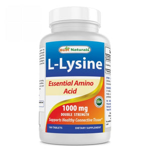 Best Naturals, L-Lysine, 1000 mg, 180 Tabs