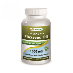 Best Naturals, Flaxseed Oil, 1000 mg, 240 Softgels