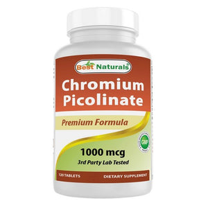 Chromium Picolinate 120 Tabs by Best Naturals