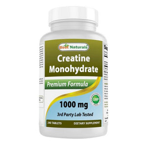 Best Naturals, Creatine Monohydrate, 1000 mg, 240 Tabs
