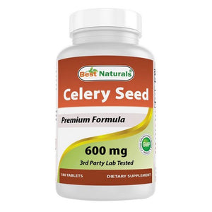 Celery Seed 180 Tabs by Best Naturals