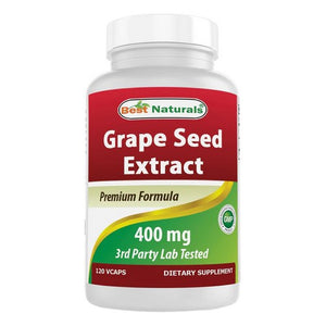 Best Naturals, Grapeseed Extract, 400 mg, 120 Veg Caps