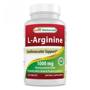 Best Naturals, L-Arginine, 1000 mg, 120 Tabs