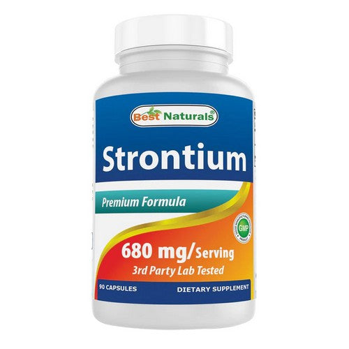 Best Naturals, Strontium, 680 mg, 90 Caps