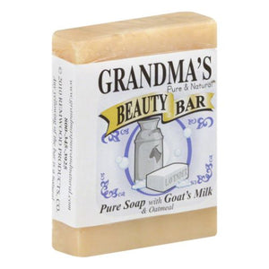 Grandmas Pure & Natural, Beauty Bar Goat Milk Soap with Oatmeal, 4 Oz