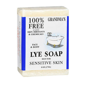 Grandmas Pure & Natural, Pure Lye Bar Soap, 6 Oz