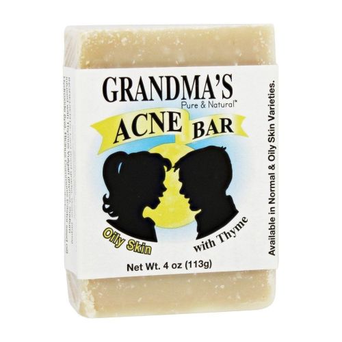 Grandmas Pure & Natural, Acne Bar for Oily Skin, 4 Oz