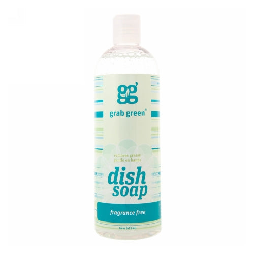 Grab Green, Liquid Dish Soap, Fragrance Free 16 Oz