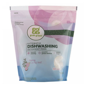 Grab Green, Automatic Dishwashing Detergent Pods Thyme, 60 Loads