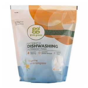 Grab Green, Tangerine Dishwasher Pods, 60 Laods