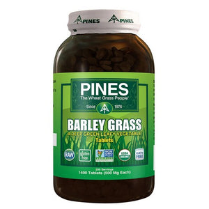 Pines Wheat Grass, Barley Grass Tablets, 1400 Count