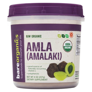 Bare Organics, Organic Amla Powder Indian Gooseberry, 8 Oz