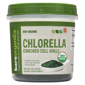 Bare Organics, Organic Chlorella Powder Cracked Wall, 8 Oz