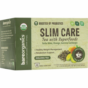 Bare Organics, Slim Care Tea K-Cups, 12 Count