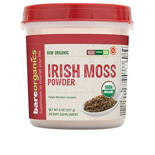 Bare Organics, Organic Irish Moss Powder, 8 Oz