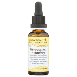 Newton Homeopathics, Nervousness-Anxiety, 1 Oz