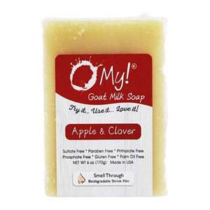 O MY!, Goat Milk Soap Bar, Apple Clover 6 Oz