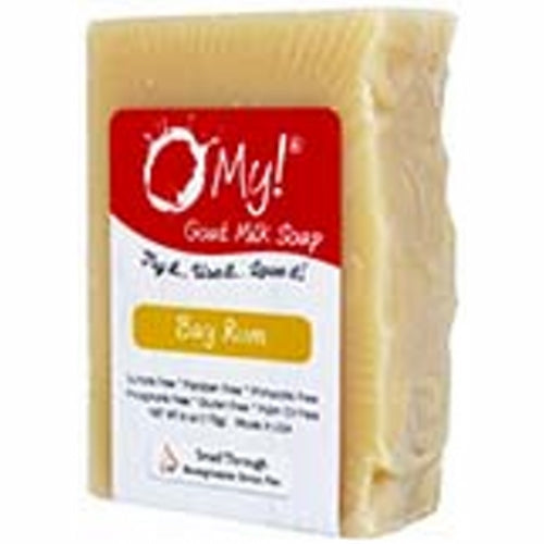 O MY!, Goat Milk Soap Bar, Bay Rum 6 Oz
