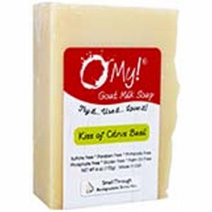 O MY!, Goat Milk Soap, Kiss of Citrus Basil 6 Oz