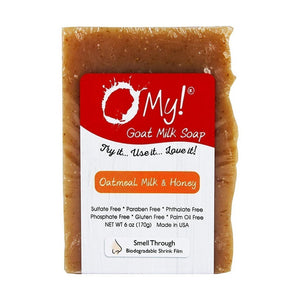 O MY!, Goat Milk Soap Bar Oatmeal Honey, 6 Oz
