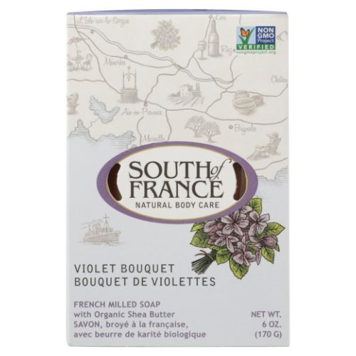 South Of France Soaps, Violet Bouquet Bar Soap, 6 Oz