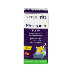 Natrol, Kids Melatonin, 1 mg, Strawberry 40 Tabs