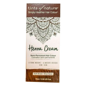 Tints of Nature, Henna Cream Dark Brown, 2.46 Oz