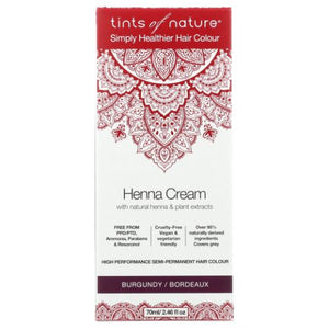 Tints of Nature, Henna Cream, Burgundy 2.46 Oz