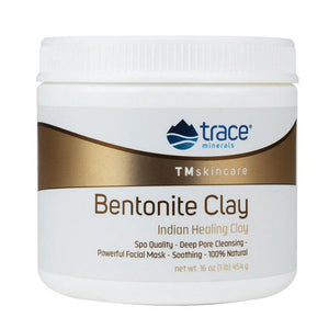 Trace Minerals, Bentonite Clay, 16 Oz