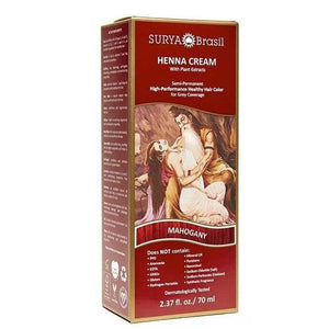 Surya Henna, Henna Cream Mahogany, 2.37 Oz