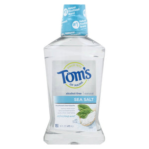 Tom's Of Maine, Refreshing Mint Sea Salt Mouthwash, 16 Oz