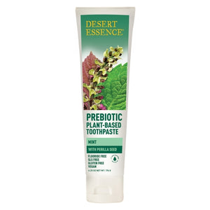 Desert Essence, Prebiotic Plant Based Toothpaste Mint, 6.25 Oz