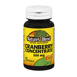 Nature's Blend, Nature's Blend Cranberry Concentrate Softgels, 500 mg, Count of 1