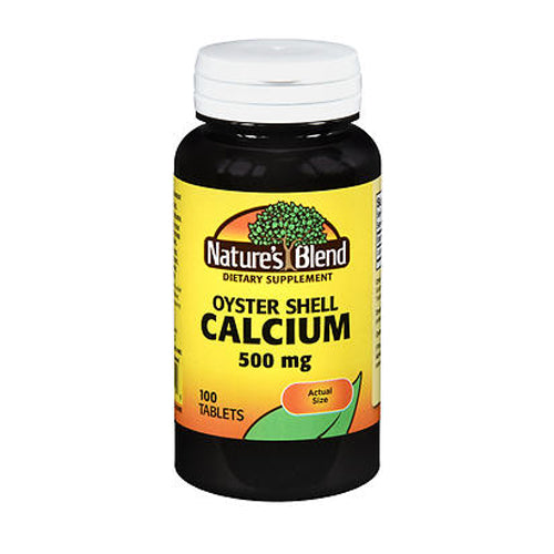 Nature's Blend, Nature's Blend Oyster Shell Calcium Tablets, 500 mg, 100 Tabs