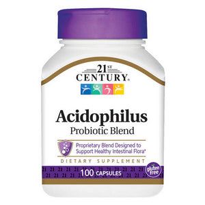 21st Century, 21st Century Acidophilus Capsules, 100 Caps