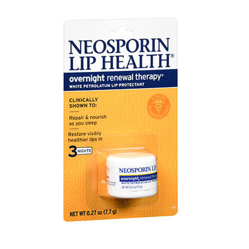 Neosporin, Neosporin Lip Health Overnight Renewal Therapy, 0.27 Oz