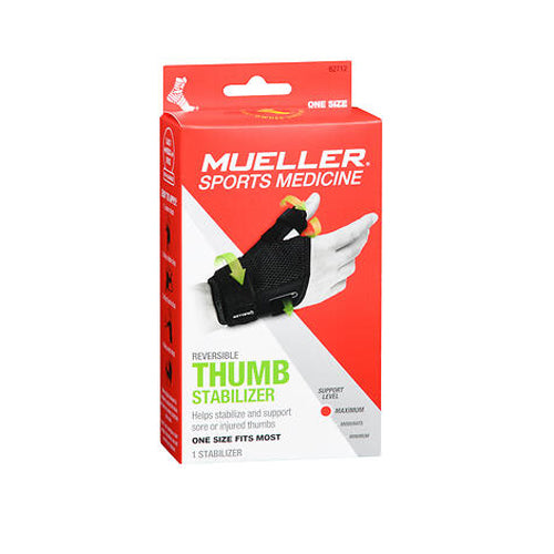 Mueller Sport Care, Mueller Reversible Thumb Stabilizer Maximum Support One Size Fits Most, 1 Each