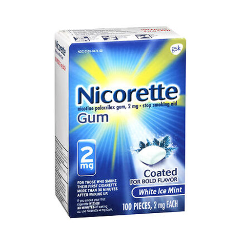 Nicorette, Nicorette Stop Smoking Aid Gum, 2 mg, 100 Each