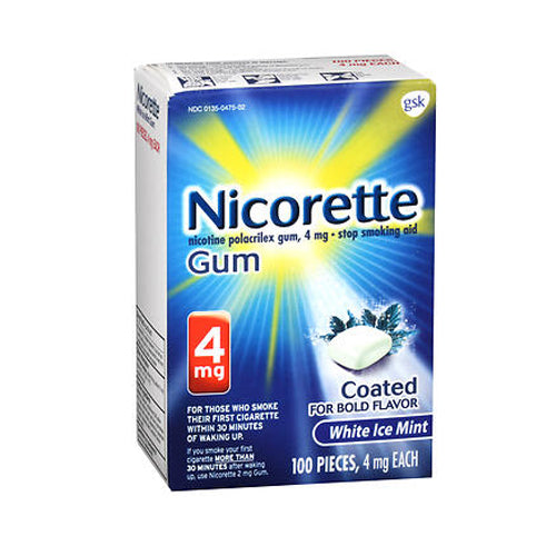 Nicorette, Nicorette Stop Smoking Aid Gum, 4 mg, 100 Each