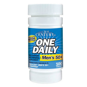 21st Century, 21st Century One Daily Men's 50+ Multivitamin Multimineral, 100 Tabs