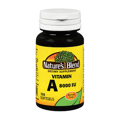 Nature's Blend, Nature'S Blend Vitamin A Softgels, 8000 IU, 100 Caps