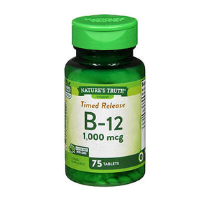 Nature's Truth, Nature's Truth B-12 Tablets Timed Release, 1000 mcg, 75 Tabs