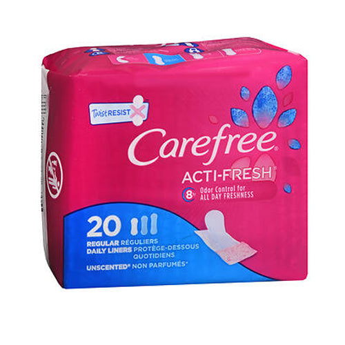 Carefree, Carefree Acti-Fresh Body Shape Pantiliners Regular Unscented, 20 Each