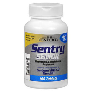 21st Century, Sentry Senior Multivitamin & Multimineral Supplement Men's 50+, 100 Tabs