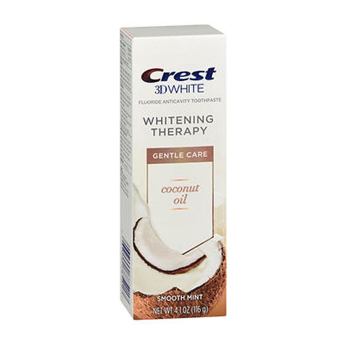 Crest, Crest 3D White Gentle Care Fluoride Anticavity Toothpaste Smooth Mint, 4.1 Oz